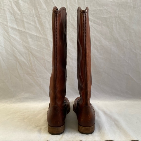 Frye Melissa 2-Button Cognac Leather Boot - Picture 6 of 12